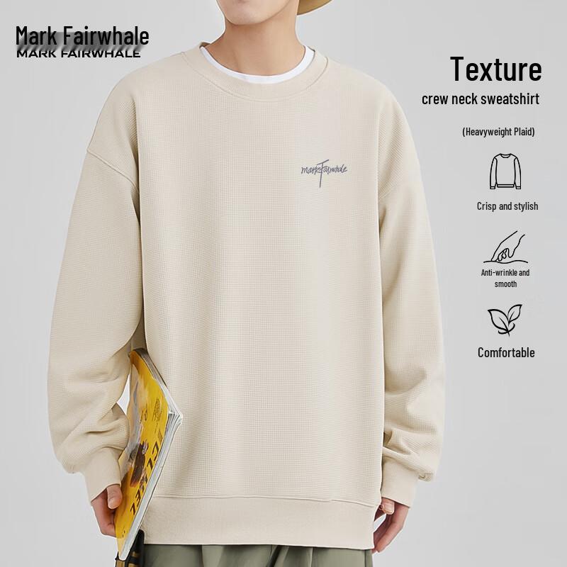 

Mark Hua Fei Men s American Casual Letter Pullover Sweatshirt XL