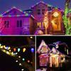 50 LED Solar Christmas Lights 5m Length 8 Modes Fairy Lights Waterproof Multi-Color Strawberry Lights Outdoor Decoration