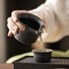 Gift box Kung Fu tea set Small set Household simple living room Ceramic teapot Teacup Visiting office tea tray