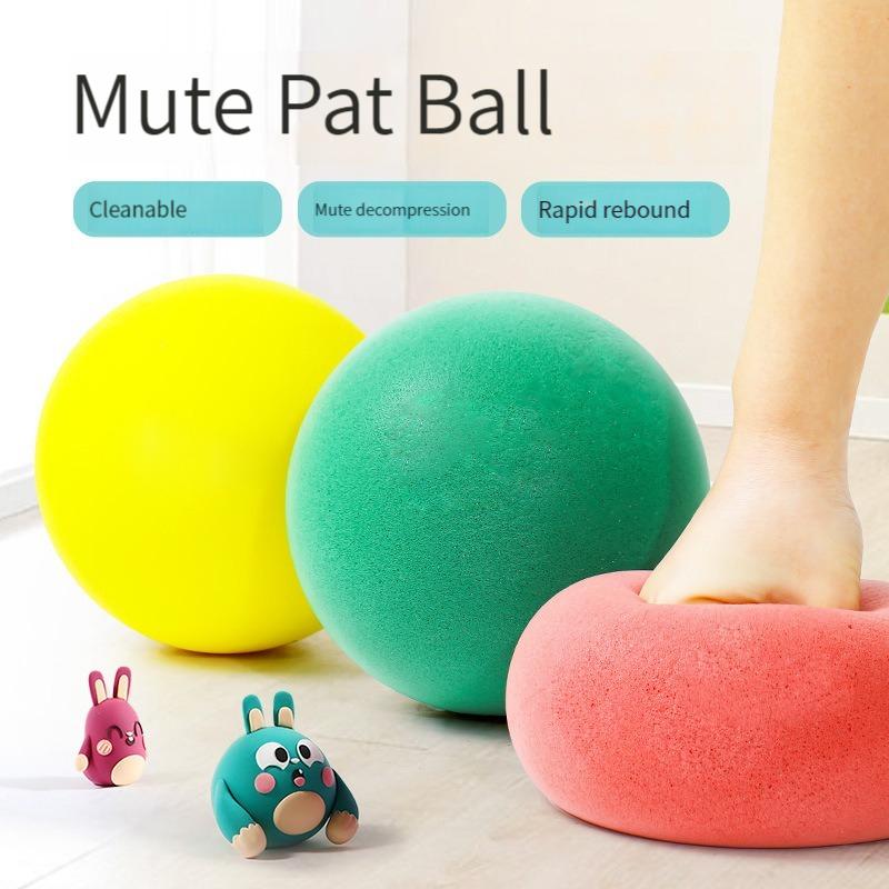 18/21cm Stiller Ball Baby Basketball Hohe Dichte Weicher Elastischer Ball Kinder Indoor Sport Geräuschreduzierender Ball Entwicklungsspiele