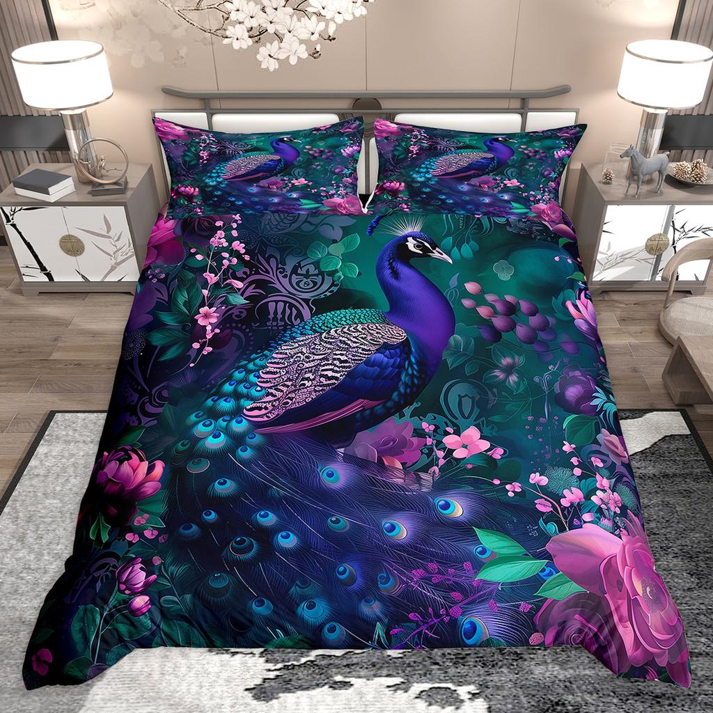 Homewish Chic Dragonfly Butterfly Bee Duvet Cover Set Wild Insect Animal Bed Set Animal Theme Quilt Cover Set
