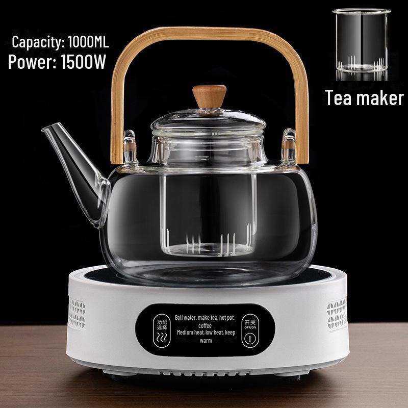 Michu Electric Ceramic Stove Tea Maker: Compact Automatic Water Boiler with Heat Preservation.