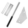 MOLATE Guitar File Set Guitar Fret Polishing Plate Maintenance Supplies Guitar File Guitar String Instrument Tool Kit 4-Piece - - - -