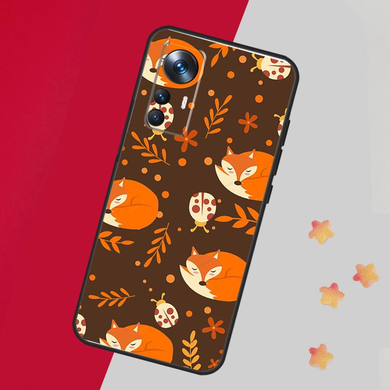 Autumn Leaves Fall Fox Case For Xiaomi 14T 11T 12T 13T 15 Pro 13 14 Ultra Cover For POCO F7 F5 F6 X3 X5 X6 X7 Pro