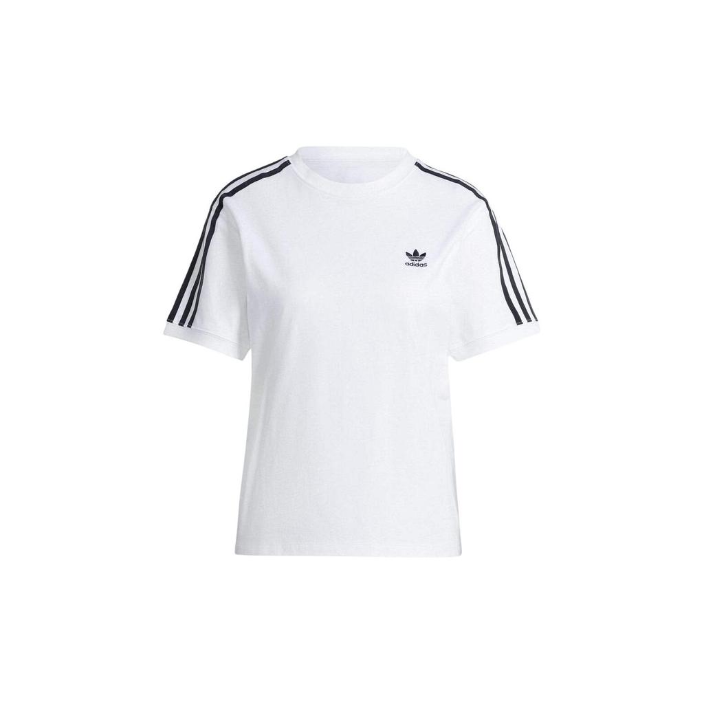 Adidas Originals Casual Round Neck Short Sleeve T-Shirt Women Tops White IK4050