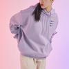 Nike Colorful Embroidered Multi-Swoosh Knit Pullover Hoodie Women Hoodies Purple DO9248-555