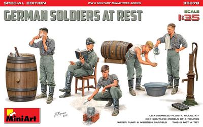 Miniart 1/35 Scale German Soldier Resting Special Edition Plastic Model MA35378