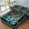 Set of Bed Shets Leopard Patern Soft Plus Comfortable Beding Set for Bedrom Guest Rom Plus Dormitory Decoration