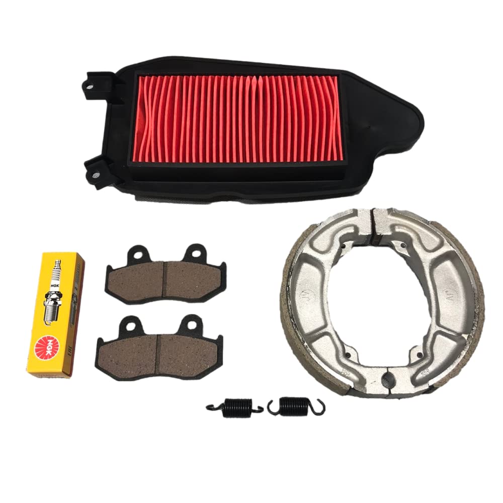 

Колодки передние и задние Spacy 100 JF13, колодки, воздушный фильтр, свечи зажигания NGK CR6HSA, комплект запчастей для замены (A-BPK-10014H)