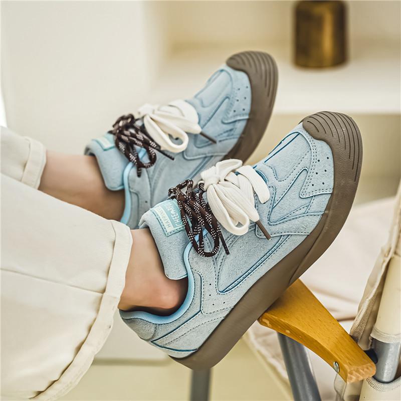 Fashion Retro Fashion Vulcanized Shoes for Men Women Comfort Suede Leather Casual Sneakers Men Lace-up Designer Shoes Zapatillas Hombre