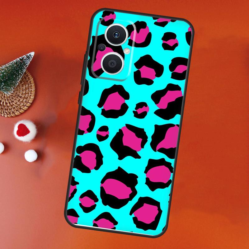Cyan Giraffe Leopard Zebra MAD Case For OPPO Reno 10 8 7 4 5 6 Lite 2Z 4Z 5Z OPPO Find X5 X6 Pro X2 X3 Lite Neo Back Cover