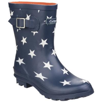 Womens/Ladies Badminton Patterned Waterproof Wellies