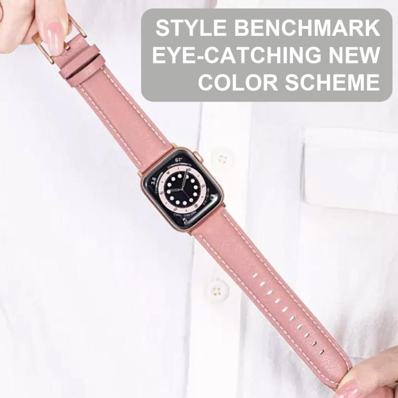 Classical Leather Watch Band 20mm Upgrades  Bracelet Watch Strap for Professional & Casual Wear for  Watch Fit3
