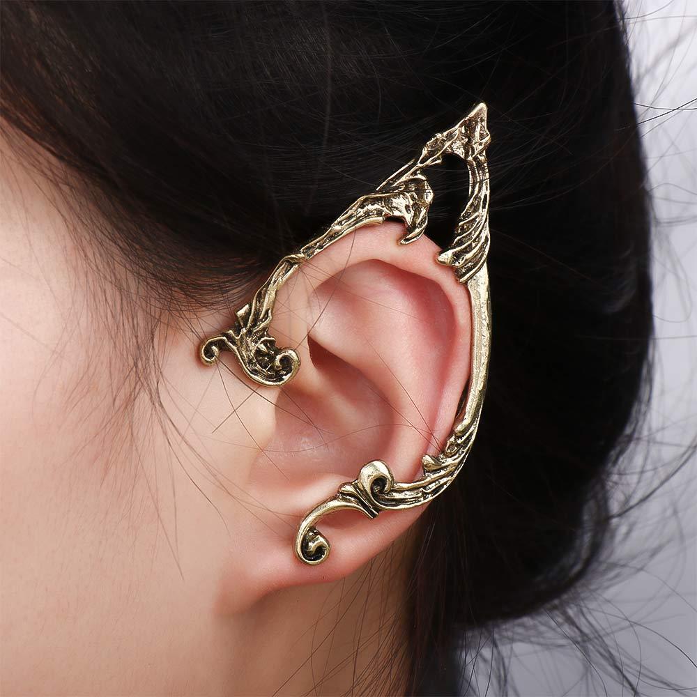 Fashion Design Lady Gothic Elves Ear Cuff Korean Ear Bone Clip Pierced Earrings Women Earrings