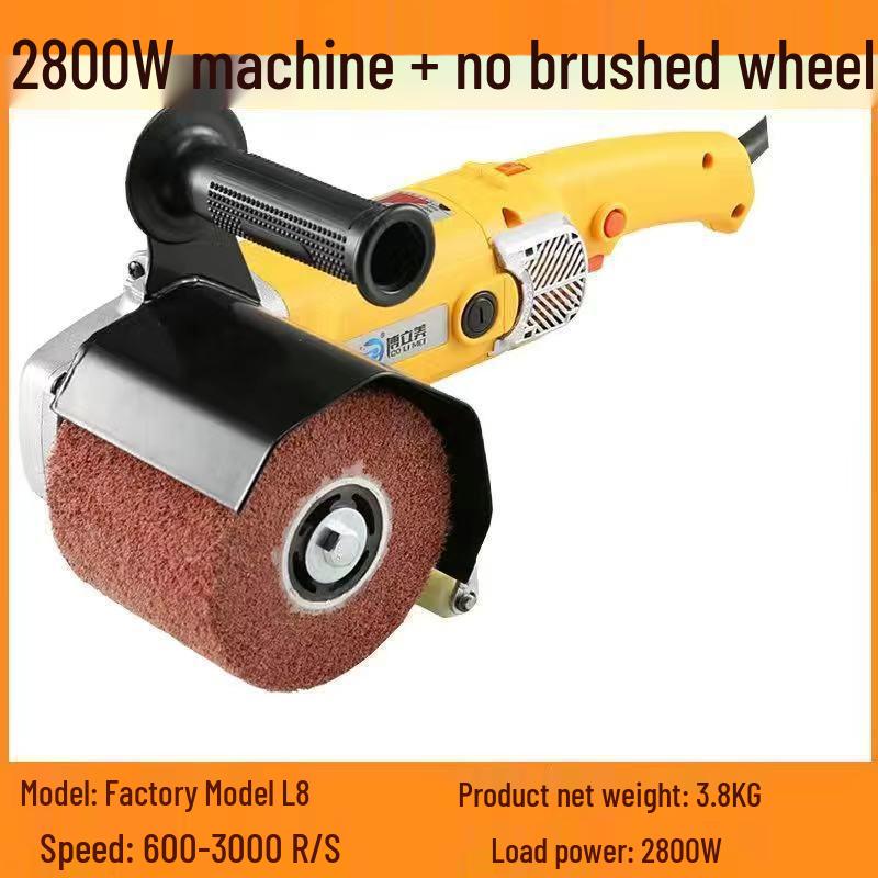 Hot Selling Stainless Steel Handheld Electric Polisher: Rust Remover & Mirror Surface Metal/Wood Wire Drawing Machine