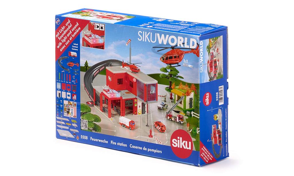 SIKU WORLD Fire Station ages 3 and SK5508 (for up)