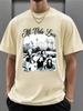 Witllent Men's 100% Cotton Mi Vida Loca Black T-Shirt, Men's Christmas 220g Heavy Cotton T-Shirt(1 PC)