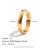 Size 5-10 Waterproof Stainless Steel Ring Gold Plated Silver Color 2mm 4mm 6mm Basics Rings For Men Women Stackable Rings