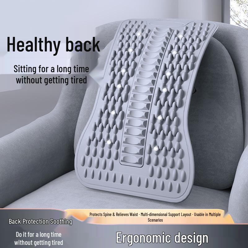 Cross-border Lumbar Support: Waist & Spine Corrector with Back Massage & Traction Fitness Equipment.