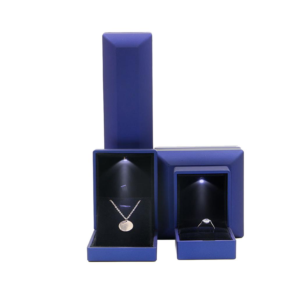 

Jewelry Display Holder with LED Light Multi-functional Square Carrying Case Handheld Exquisite Container Proposal Engagement type4