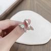 Small Fresh And Cool Flower Celebrity Sweet Light Luxury Open Ring Female Gourd Index Finger Ring Enamel Ring