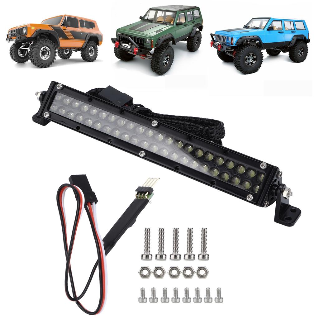 1/10 LED Roof Light Sturdy Durable Easy To Install RC Roof Light Bar with Control Switch Line