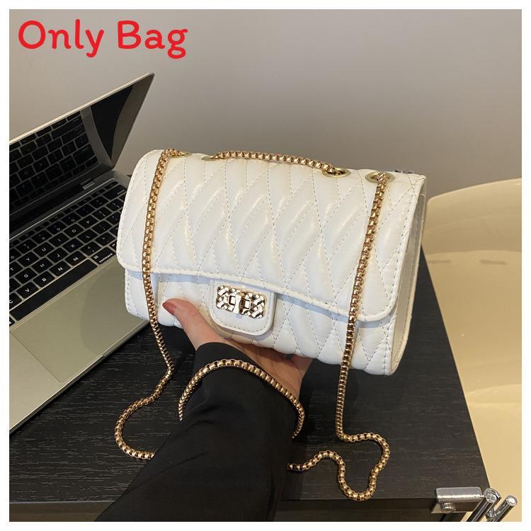 Elegant Pu Shoulder Bag With Flap Closure For Casual Day Out White