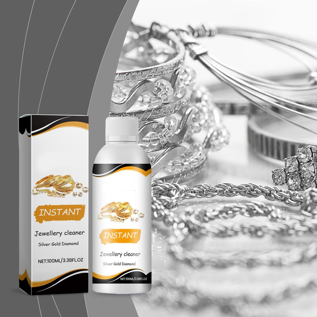 Jewelry Cleaning Solution Jewelry Care, Stain Removal, Cleaning, And Polishing Agent For Gold, And Glass Surfaces 100ml