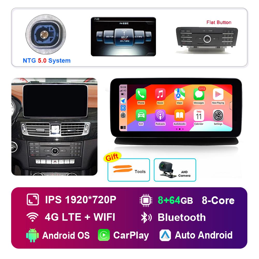 10.25 Inch for Mercedes Benz CLS W218 2010 - 2013 NTG 4.5 5.0 System Android Car Radio Multimedia Player GPS HD Touch Screen