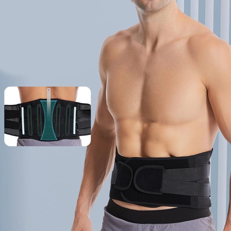 Elastic Back Brace With Enhanceds Lumbar Support Adjustable Waist Trimmer Belt For Gym Office Use And Travel
