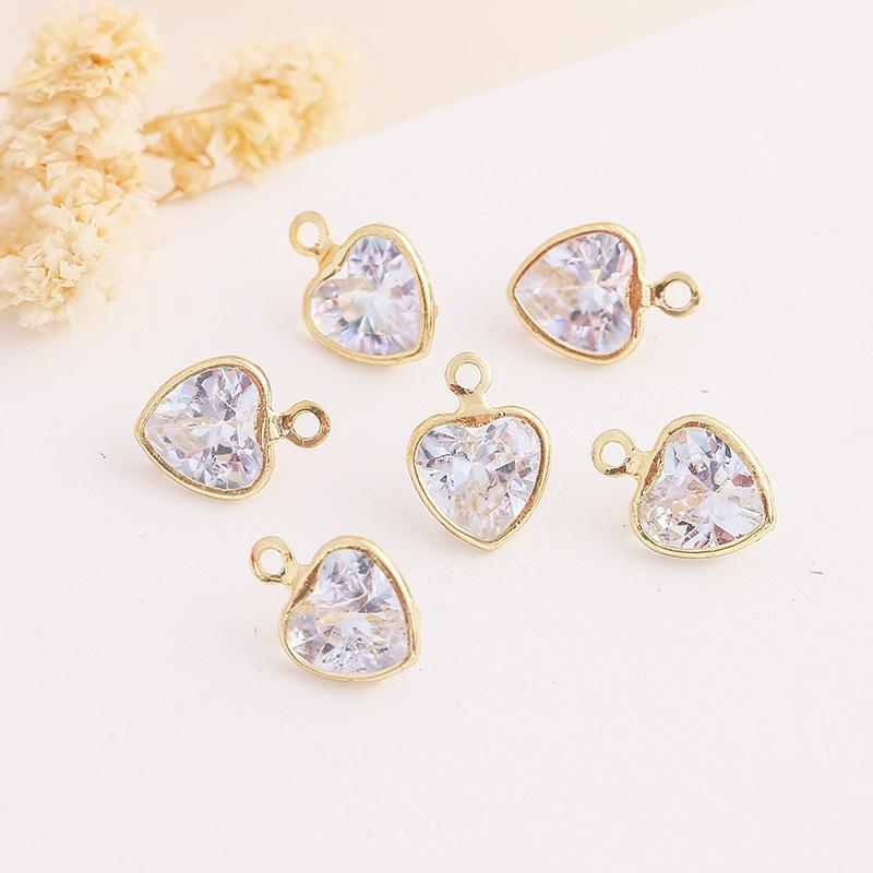 

Цирконовый кулон особой формы с отделкой своими руками, серьги, ожерелье, аксессуары, аксессуары для подвески Love Water Drop water drop 6 * 8