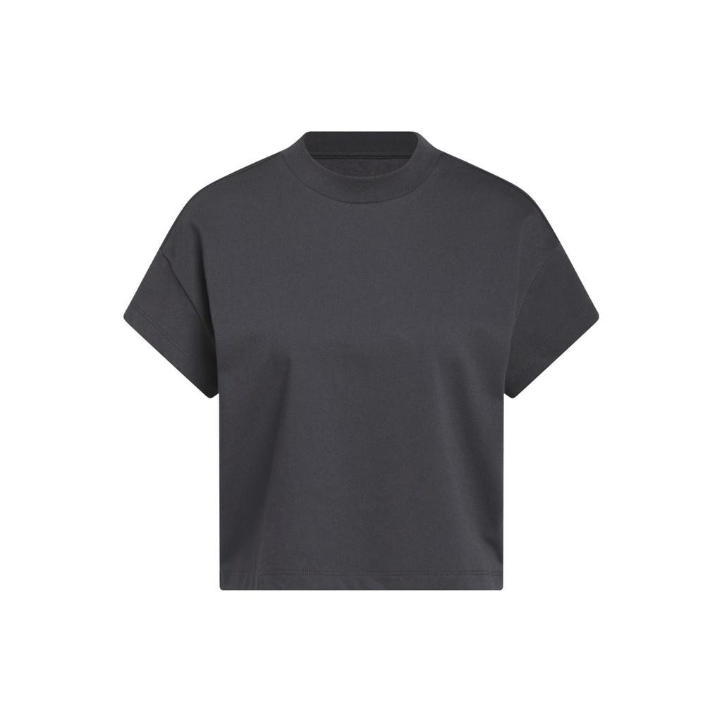 Adidas T Shirts Women's Black Crew Neck Moderate Straight Fit IJ5234