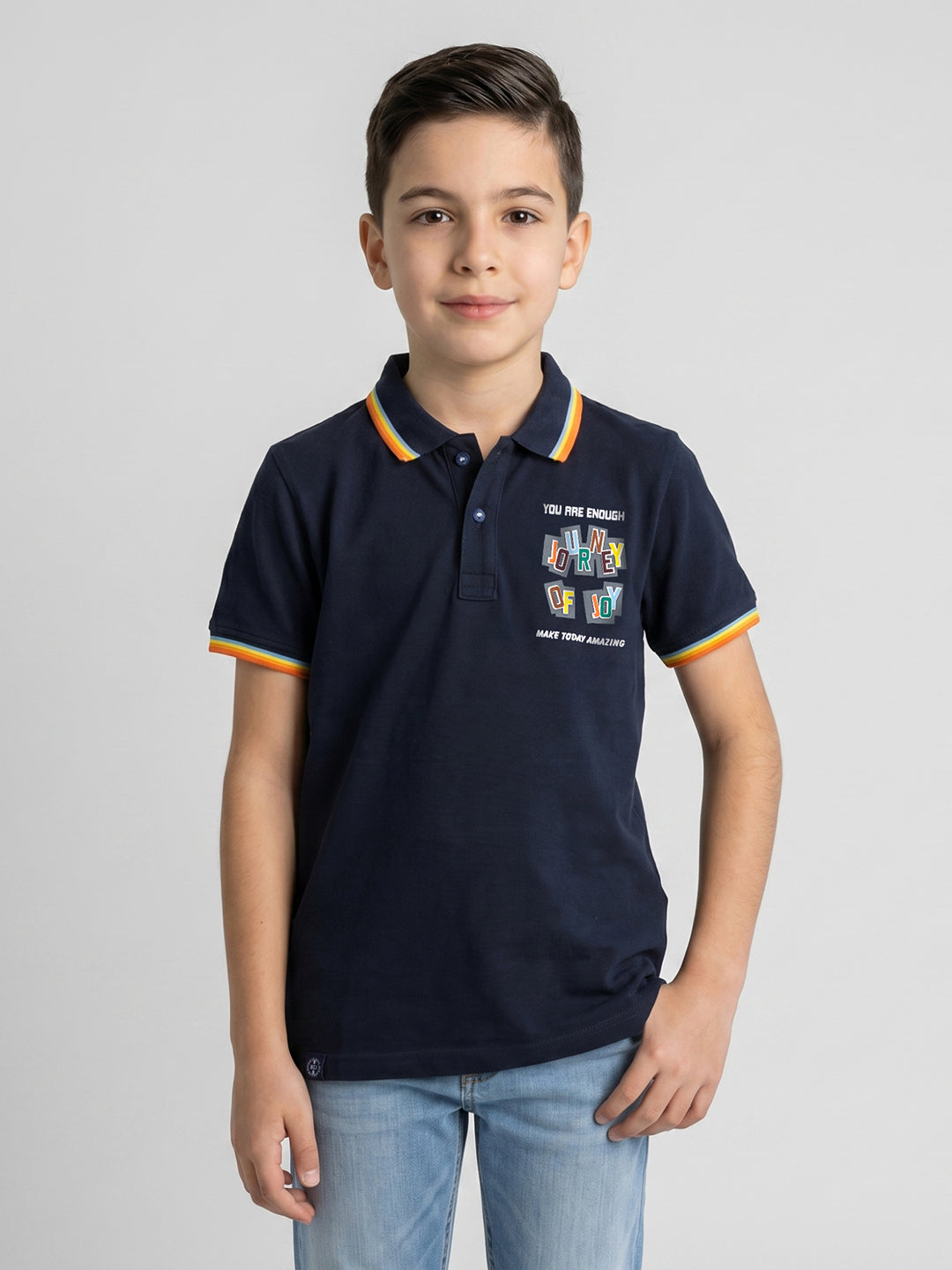 Monte Carlo Boy Regular Fit Navy Blue Tshirt 4-5 Years