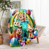 Custom Name Cocomelon Theme Printed Blanket - Perfect for Couch, Bed, Travel & Outdoor Use | Machine Washable, Cozy & Durable.