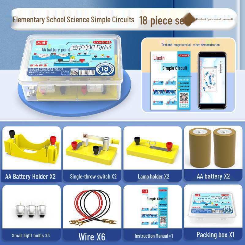 4th Grade Simple Circuit Science Kit: Light Up Bulbs for Primary & Junior High Physics