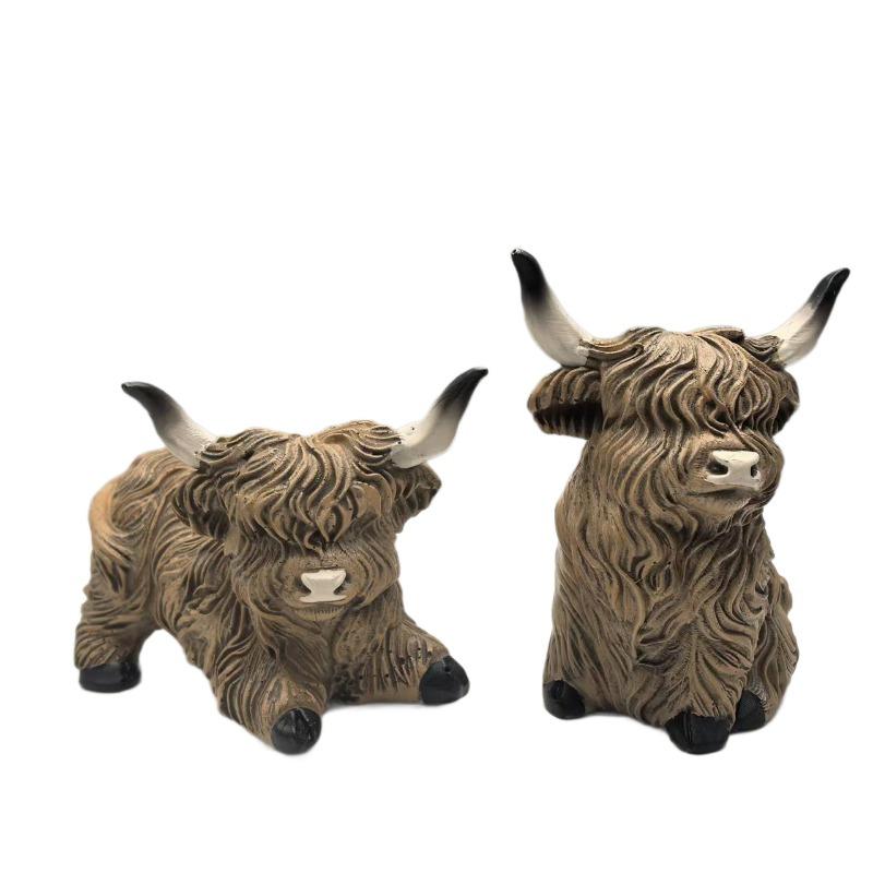 Regali Artigianali in Resina, Decorazioni Creative per la Casa, Regalo di Statuette di Yak, Oggetti Decorativi, Ingresso, Stile Moderno e Semplice