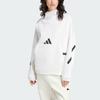 Adidas Z.N.E. FW24 Sports Casual Hoodie With Brand Logo Pattern Women Hoodies White JI7553