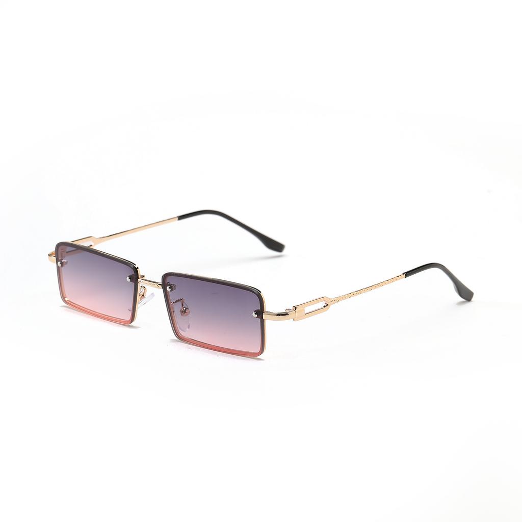Glasses 9171 Square Small Frame Gradual Change Retro Diamond Popular Sunglasses Women, Sunglasses Men