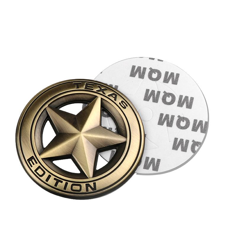3D Car TEXAS EDITION Pentagram Emblem Decoration Metal Sticker For Jeep Ranegade Patriot Wrangler YJ JK Grand Cherokee Compass uy1