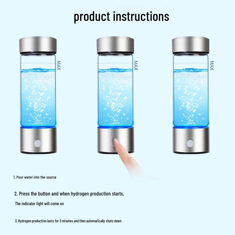 Taza de Agua Rica en Hidrógeno por Electrólisis SPE de Quinta Generación - Taza de Agua Rica en Hidrógeno Inteligente de Alta Concentración