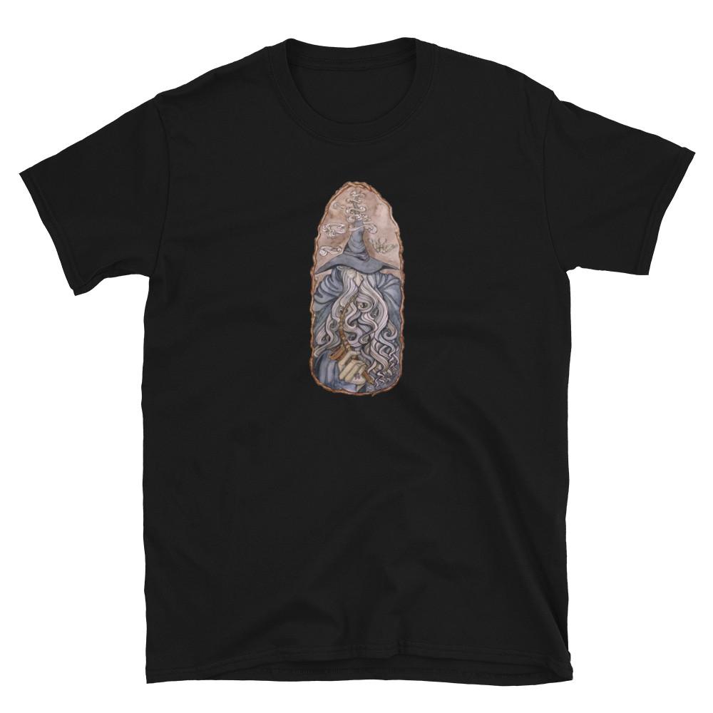 SMOKING GANDALF HOBBIT LORD OF THE RINGS PRINTED  TSHIRT Unisex T-Shirt M