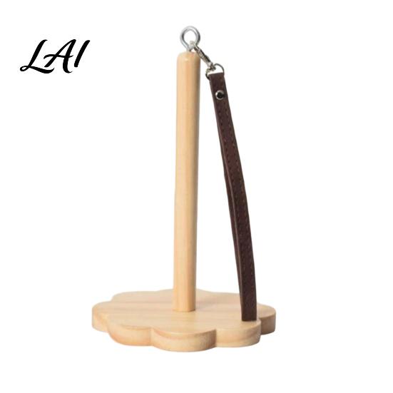 Yarn Ball Winder for Travel Wooden Wrist Holder Portable Smooth Rotation Dispenser Knitting Accessory Hands Free Rack And Crocheting Supplies