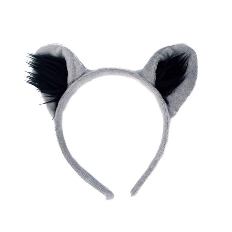 Raccoon Costume Set Ears Tail Mask Animal Fancy Costume Kit Accessories for Kids Girls Boys Halloween Cosplay Props