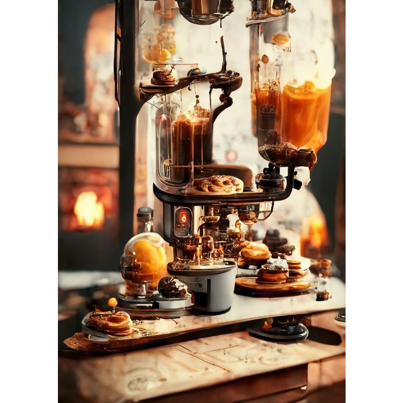 Retro Coffee Bean Tools Poster Canvas Painting Wall Art Pictures Modern Dining Room Home Restaurant Cafe Decor