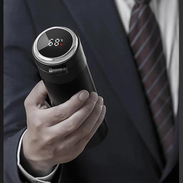 420ml Stainless Steel Temperature Display Thermal Mug Smart Thermos Bottle