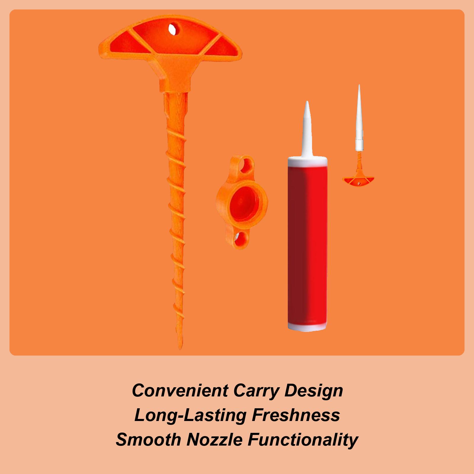 

Caulking Tip Cover Caulk Tube Sealing Lid Sealant Unclogger Applicator Lid for Glass Glue Foam Outdoor Adhesive Professional CN