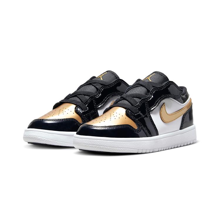 New Jordan 1 Low ALT Black Metallic Gold White PS DZ6318-071