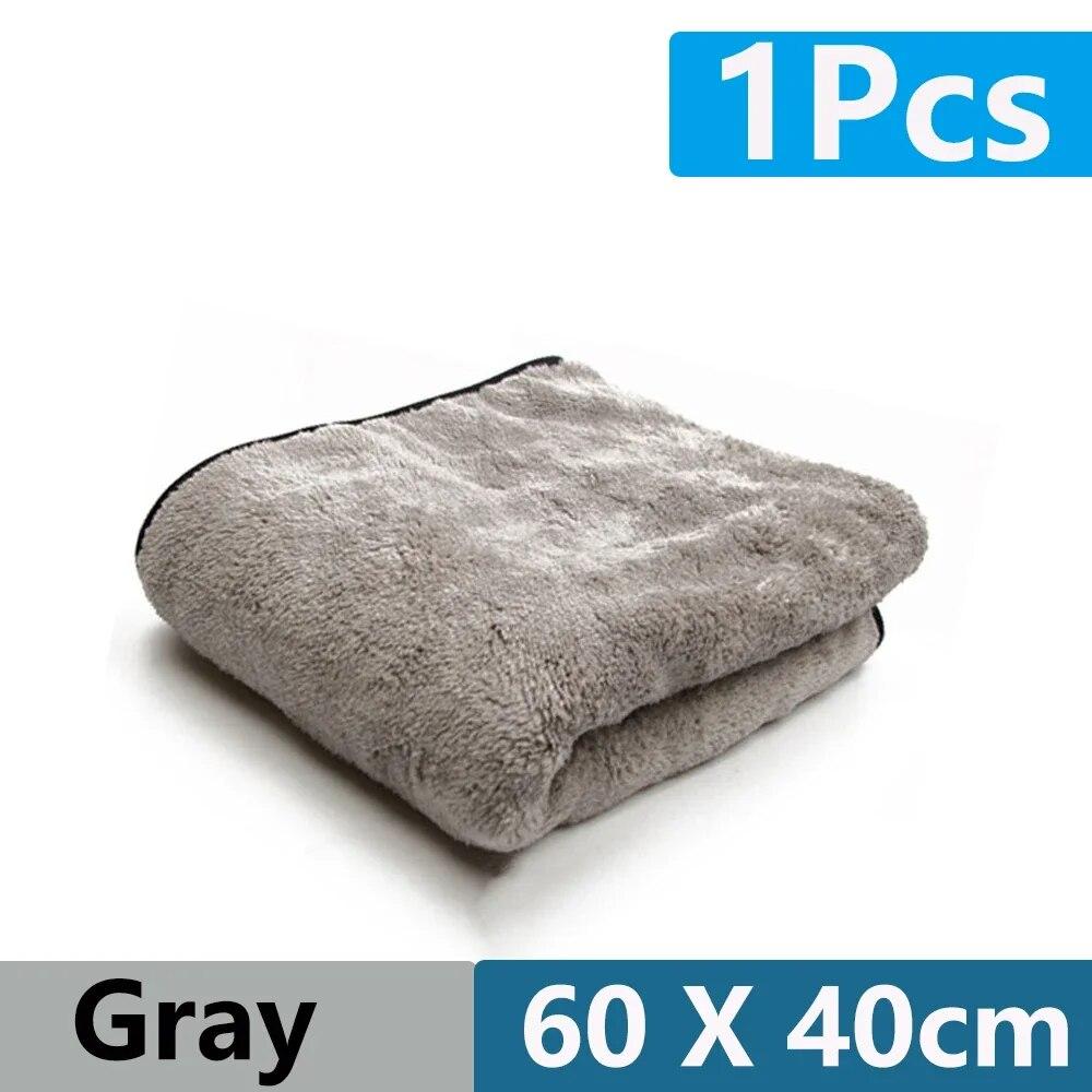 

1/4/8 шт., полотенце для мытья автомобиля из микрофибры, 100X40 см, супервпитывающая салфетка для чистки автомобиля, Премиальное полотенце из микрофибры для авто, одноразовая сушка Upgrade 40x60(1Pcs)