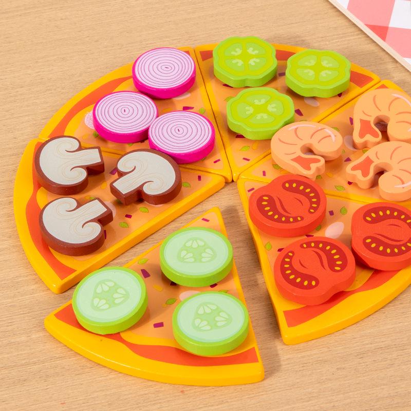 Toddler Pretend Play Pizza & Cookies Velcro Set - Immersive Simulation Toy Gifts