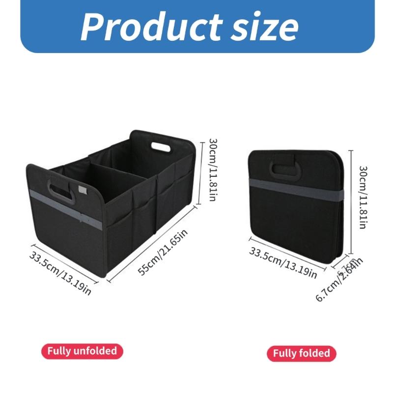 Waterproof Car Trunk Storage Organizer Foldable Box Large Capicicty for Shopping Travel Organizing Essential Accessories